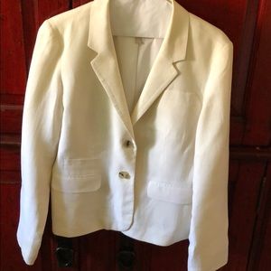 White linen jacket
